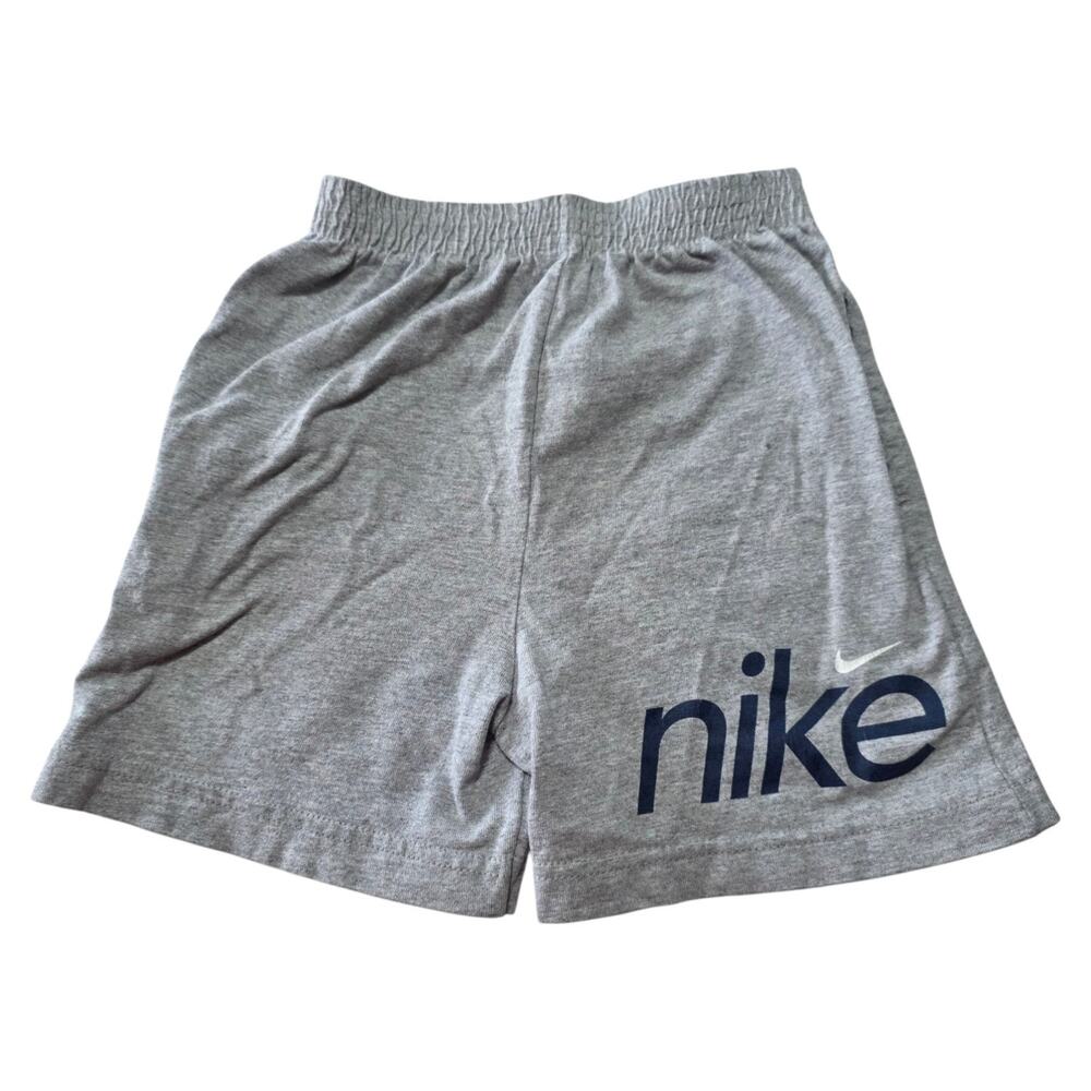 Vintage Nike Shorts Kids 5-6 Gray Big Logo Swoosh 90s Y2K Athletic Spellout